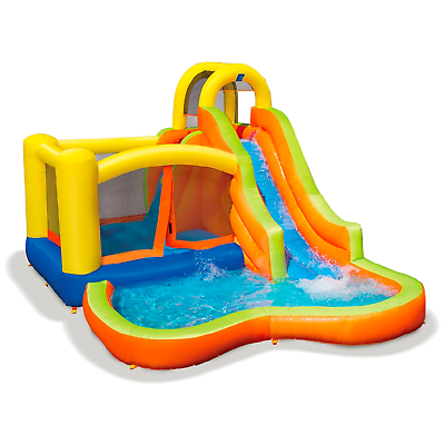 #ad Banzai Sun #x27;N Splash Fun Kids Inflatable Bounce House amp; Water Slide Splash Park $399.99