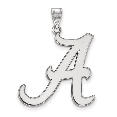 #ad Sterling Silver LogoArt University of Alabama Letter A Extra Large Pendant $121.50