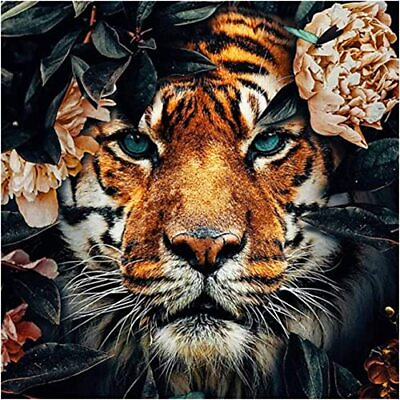 #ad Tiger Diamond Painting Kits for Adults Jungle Animal 5D Diamond Art Kits for $16.18