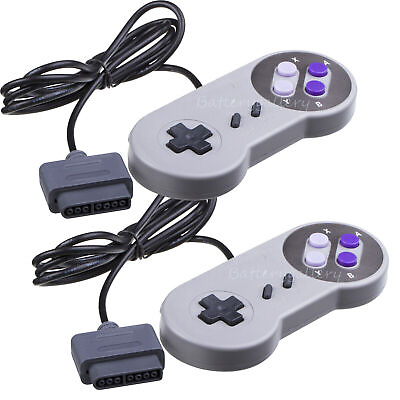 #ad 2 New Super Nintendo SNES System Console Replacement Controller 6FT for SNS 005 $9.25