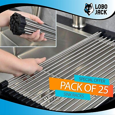 #ad Roll Up Dish Drying Rack Over the Sink 8.6#x27;#x27;x18.5#x27;#x27; 25 SETS $89.99