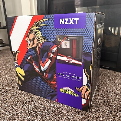 #ad NZXT My Hero Academia H510i All Might Limited Edition Compact Mid Tower PC CASE $370.00