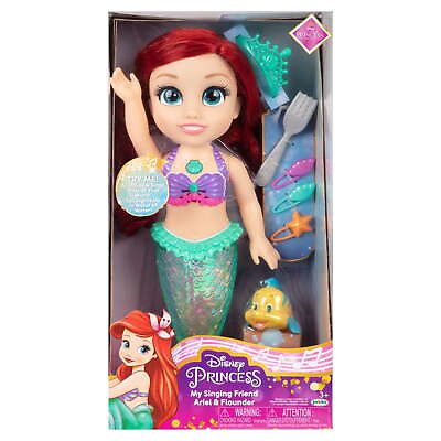 #ad Princess the Little Mermaid My Singing Friend Bath Time Play Ariel and Flounder $26.25