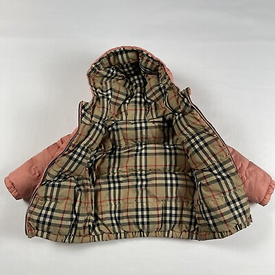 #ad Burberry Children Baby Girls Jacket Reversible Size: 2Y 92 cm $95.00
