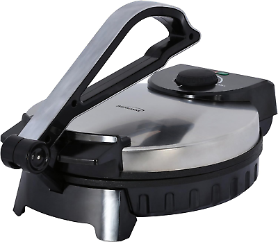 #ad Electric Tortilla Maker Non Stick 10 Inch Brushed Stainless Steel Black $72.99