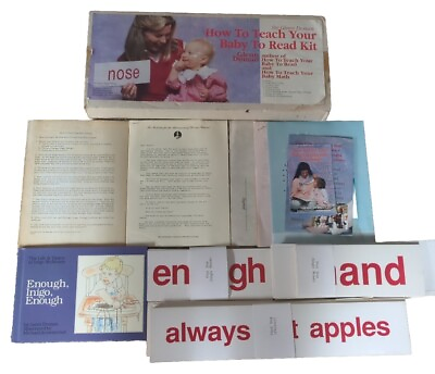 #ad VINTAGE HOW TO TEACH YOUR BABY TO READ KIT FLASHCARDS BOOK AND MORE BY GLEN... $249.99