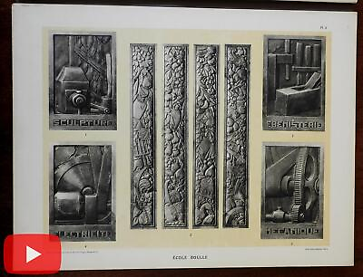 #ad Art Deco Sculpture c.1925 Decorative 3 vol. rare complete photo plate set $467.50
