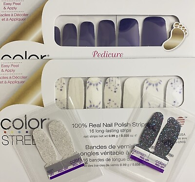 Into The Cosmos amp; Evening Sky Color Street Nail Strips Retired Bundle $1 Ship $19.00