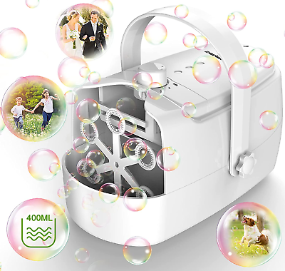 #ad Bubble Machine Durable Automatic Bubble Blower 18000 Big Bubbles per Minute Bu $51.99