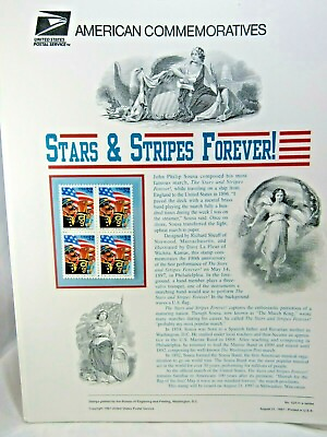 #ad 1997 start amp; stripes forever US Postal Stamps American Commemoratives $12.99