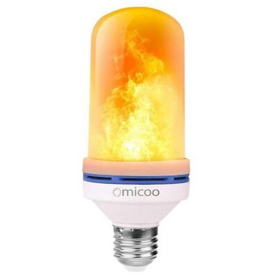 #ad Omicoo E26 E27 LED Flame Effect Fire Bulb Flickering Atmosphere Light 3 Modes $9.10