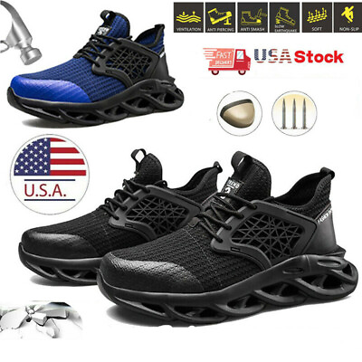 #ad Mens Waterproof Indestructible Work Boots Sports Steel Toe Safety Shoes Sneakers $40.47