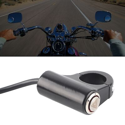 #ad ・22mm Motorcycle Handlebar Mount Switch Push Button Headlight Brake Fog Lights O $10.40