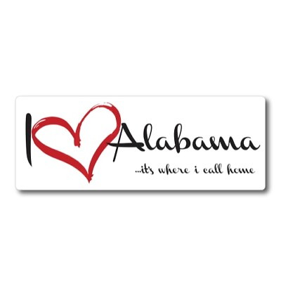 #ad I Love Alabama It#x27;s Where I Call Home US State Magnet Decal 3x8 In Automotive $7.99