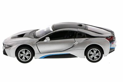 #ad BMW I8 1 36 SCALE SILVER DIECAST CAR BY KINSMART 5379D $14.99