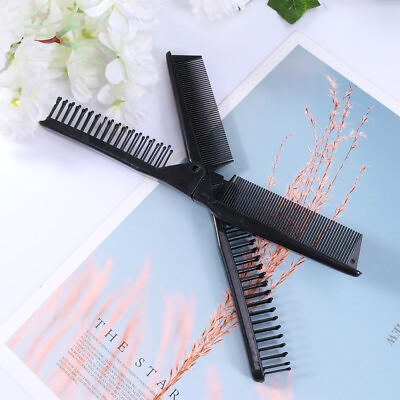 #ad 5 Pcs Folding Hair Brush Portable Travel Comb Barber Shop Foldable $10.79