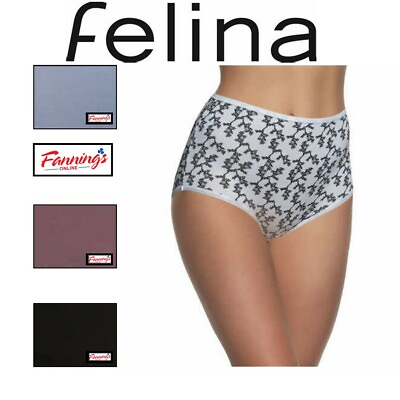 #ad Felina Ladies#x27; Cotton Stretch Brief 8 Pack Panty Underwear J63 $19.99