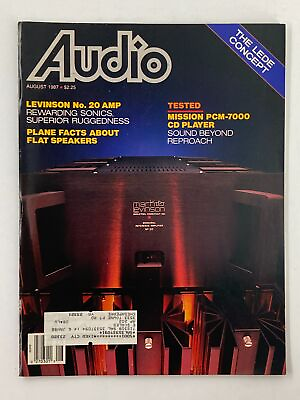 #ad VTG Audio Magazine August 1987 Mark Levinson No. 20 Mono Amp Equipment $17.95