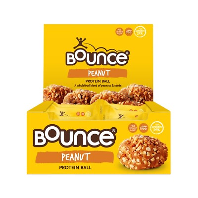 #ad New Bounce Protein Balls Peanut 49g x 12 Bars AU $40.49