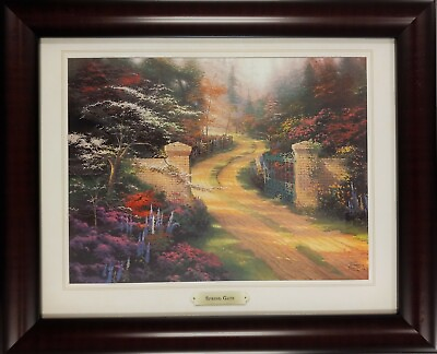 #ad Spring Gate by Thomas Kinkade 2011 Signed in plate Offset lithograph $95.00