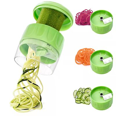 #ad Handheld Spiralizer Vegetable Slicer Zucchini Spaghetti Zoodle Maker for Carrot $16.70