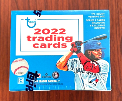 #ad 2022 Topps Series 2 Baseball Vending Hobby Box Factory Sealed 170 Cards $18.77
