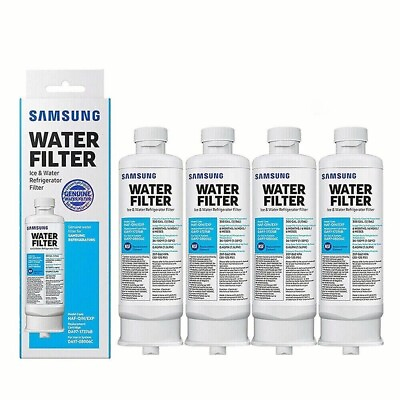 #ad 1 4 Pack Fit For Samsung DA97 17376B HAF QIN EXP Refrigerator Water Filter White $39.55