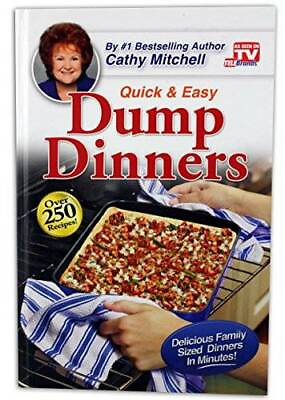 #ad #ad Dump Dinners Quick and Easy Dinner Recipes by Cathy Mitchell Hardcover GOOD $3.81
