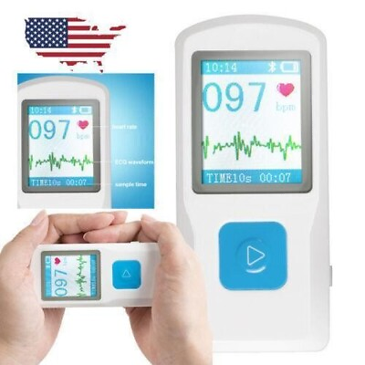 #ad Carejoy EKG ECG Monitor B Rechargeable Heart Cardiac Detector Heart Beat $45.99
