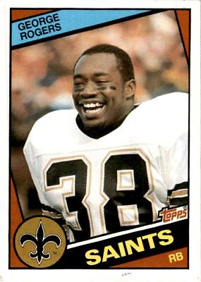 #ad 1984 Topps #305 George Rogers New Orleans Saints $1.99