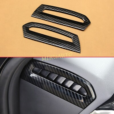 #ad For 2018 2024 Toyota Camry Carbon Fiber Car Dashboard Side Air Vent Cover Trims $15.63