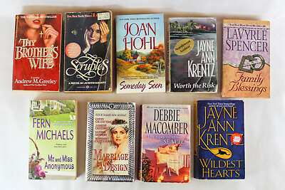 #ad Lot of 9 PB Romance Novels Various Authors Family Blessings Wildest Hearts $13.00