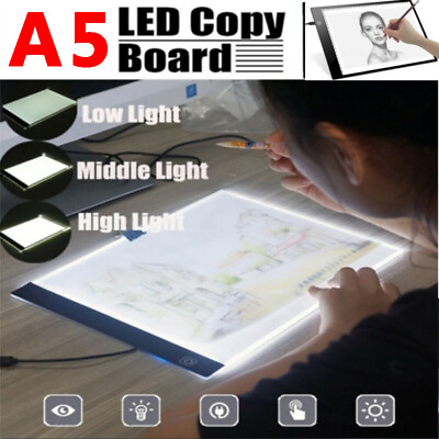 #ad A5 LED Artcraft Tracing Light Box Board Drawing Sketching Copy Pad Table Stencil $11.99