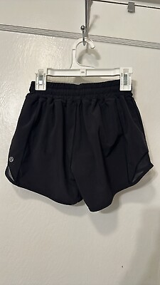#ad Lululemon Hotty Hot Shorts 4quot; Black Size 2 Tall $32.00