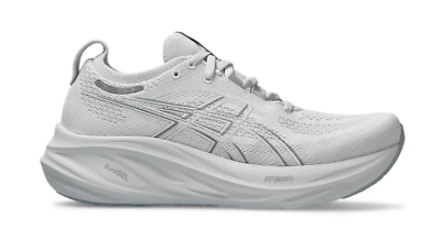 #ad NEW Mens Asics Gel Nimbus 26 Concrete Pure Silver Running Shoes 1011B993 021 $129.99