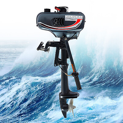 #ad 4 Stroke 3.5HP Outboard Motor Fishing Boat Petrol Engine Air Cooling System 52CC $215.26