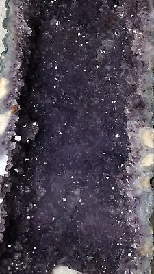 #ad 18.5quot; Tall Purple Amethyst Cathedral Tower Cluster Geode Natural Quartz Crystal $625.00