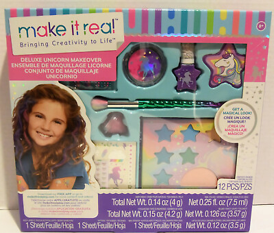 #ad Make It Real Deluxe Unicorn Makeover Kids Makeup Set for Girls NEW $13.95