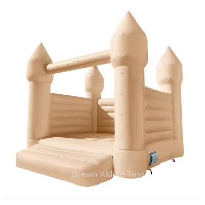 #ad 10x8ft Beige Inflatable jumping castle PVC Bouncy house w blower $699.00