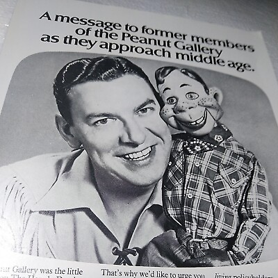 #ad Howdy Doody Print Advertisemnt 1976 PICK 2 OTHERS GET 3 24 FLIPSIDE Thunderbird $12.02