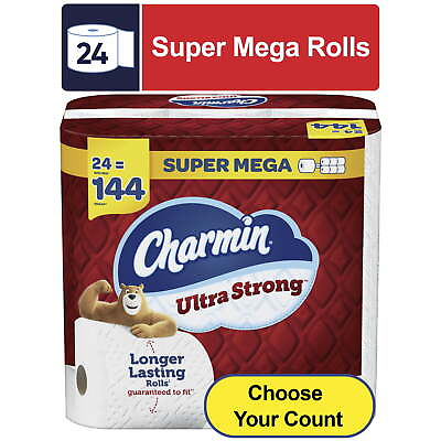 #ad Ultra Strong Toilet Paper 24 Super Mega Rolls $34.85