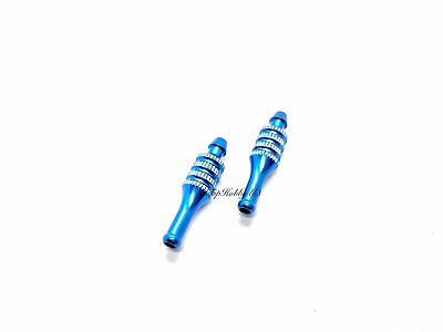 #ad 2PCS Aluminum Blue Fuel Filler Nozzle For RC Fuel Line Systems US SELL SHIP $6.49