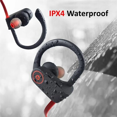 #ad Bluetooth 5.0 Headphones Waterproof Stereo Sport Wireless in Ear Headset Earbuds $9.48