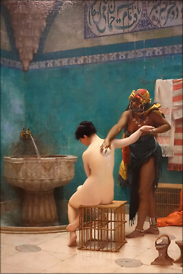 #ad Poster Many Sizes; The Bath by Jean Leon Gerome France 1880 $160.11