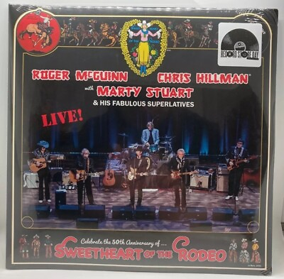 #ad SWEETHEART OF THE RODEO LIVE 50TH ANNIVERSARY RSD 2024 2LP GOLD $149.88