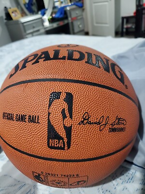 SPALDING NBA Official Game Ball 742338 Leather SEE PHOTOS $285.00