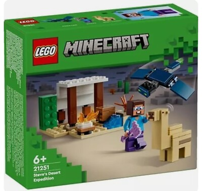 #ad LEGO Minecraft Steve#x27;s Desert Exploration Expedition DAMAGED BOX 21251 Unopened $10.99