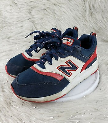 #ad NEW BALANCE Kids Sneakers GR997HVN Youth Size US 5 EUR 37.5 Red White Blue $21.99