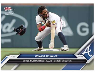#ad 2024 Topps Now MLB #111 Ronald Acuna Atlanta Braves PRESALE $6.95