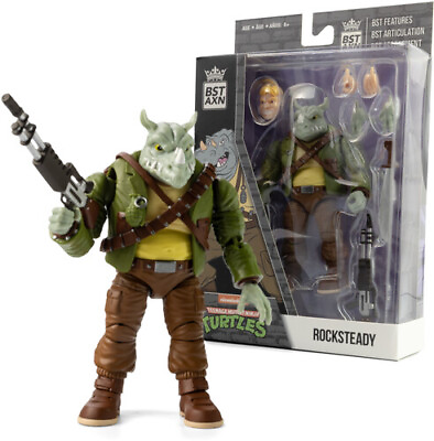 #ad Loyal Subjects BST AXN TMNT Wave 3 Rocksteady 5quot; Action Figure Net New $26.08